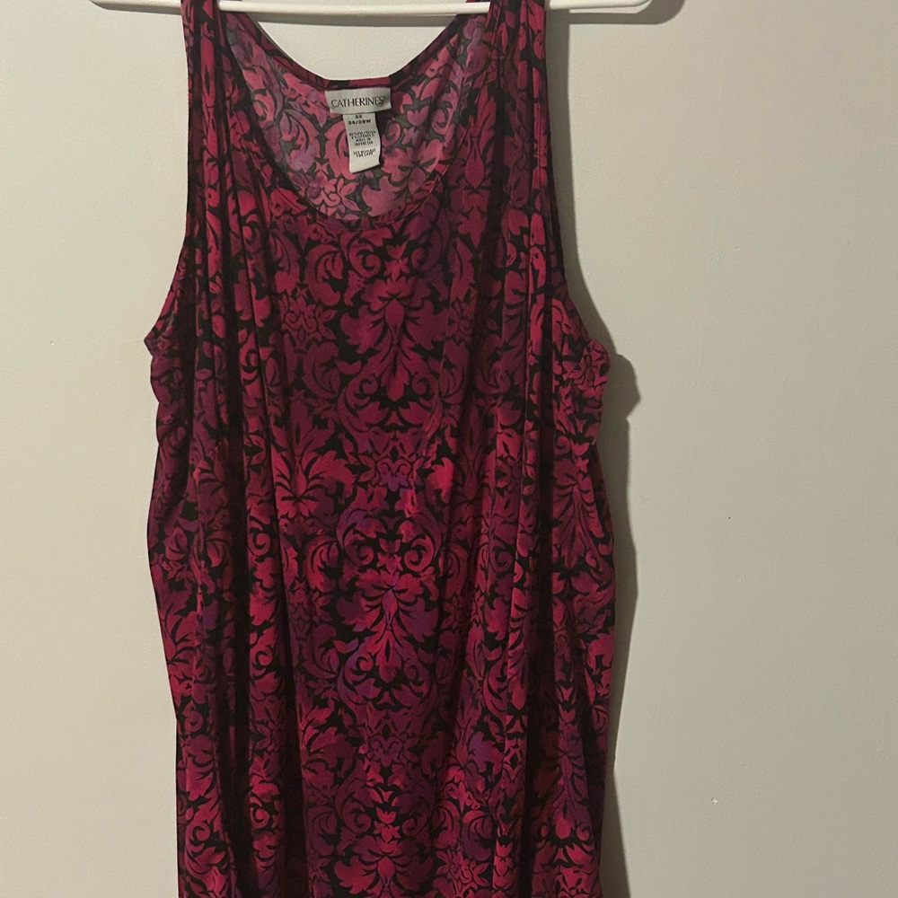 Catherines Pink and Black  Tank Top